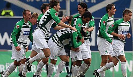 Das Team von Greuther Fürth kämpft in Aachen weiter um den Aufstieg