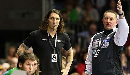 Magdeburgs Präsidium vertraut Sportdirektor Stefan Kretzschmar (l.) und Trainer Michael Biegler (r.) 