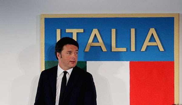 Italiens Ministerpräsident Matteo Renzi möchte Italiens Sportstätten aufwerten