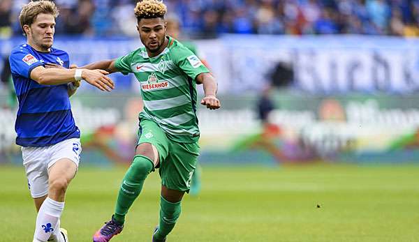 Serge Gnabry steht Werder Bremen gegen Leipzig wohl zur Verfügung