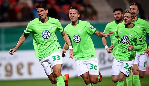 Mario Gomez erzielte den Treffer des Abends und brachte dem VfL Wolfsburg den Sieg ein 