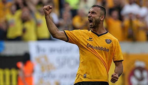 Akaki Gogia erzielte einen Doppelpack für Dynamo Dresden