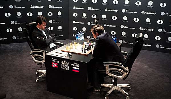 Magnus Carlsen und Sergei Karjakin trennten sich zum siebten Mal remis