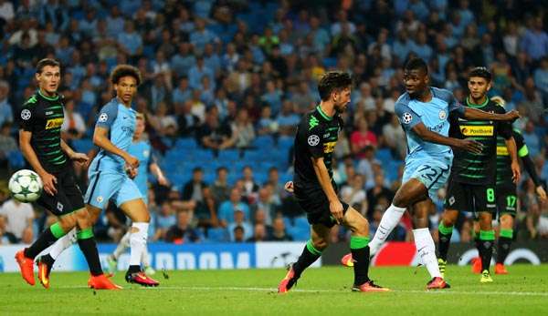 Im Hinspiel in Manchester kam Gladbach mit 0:4 unter die Räder