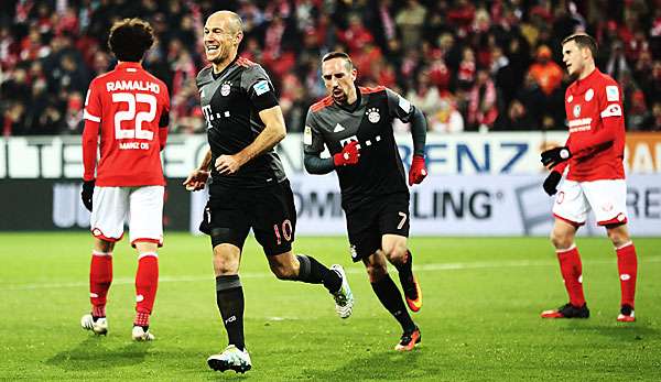 Arjen Robben brachte den FC Bayern mit 2:1 in Führung