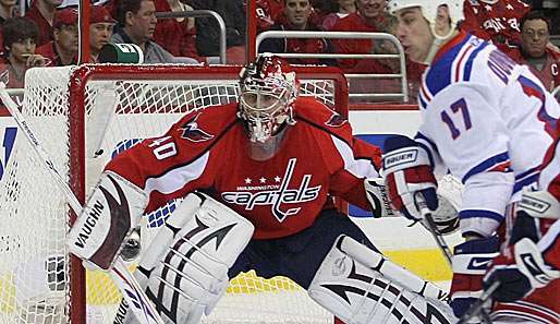 Capitals-Goalie Semjon Warlamow feierte das zweite Shutout der Serie gegen die Rangers