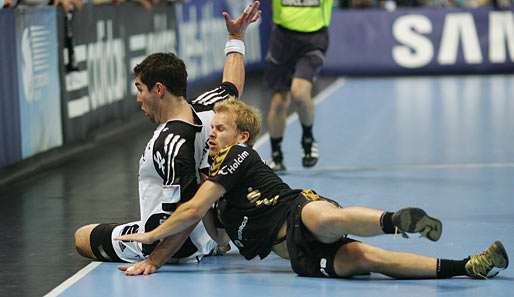 Szene aus dem Champions-League-Finale 2007, in dem sich Kiel gegen Flensburg durchsetzte