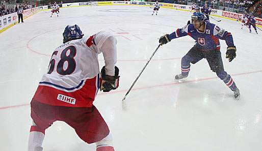 Jaromir Jagr leitete das tschechische 8:0-Schützenfest gegen die Slowakei mit zwei Toren ein