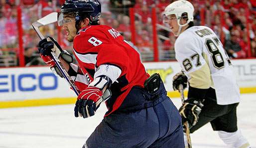 Alexander Owetschkin und Sidney Crosby erzielten jeweils drei Treffer in Spiel zwei