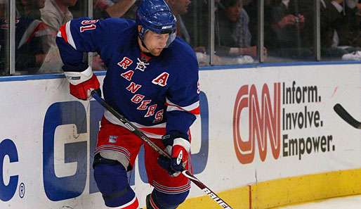 Markus Näslund hat im Trikot der New York Rangers seine Karriere ausklingen lassen.