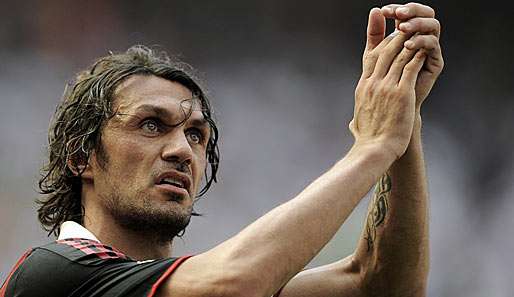 Paolo Maldini absolvierte in seiner letzten Saison für AC noch 29 Spiele