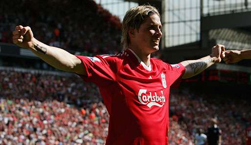 Erzielte am Wochenende sein 50. Tor für die Reds: Fernando Torres
