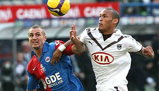 Yoan Gouffran (r.) erzielte gegen Caen das entscheidende Tor