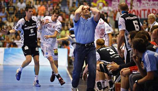 Kiel-Coach Gislasson kann es nicht fassen: Der THW hat den Sieg in Spanien verspielt