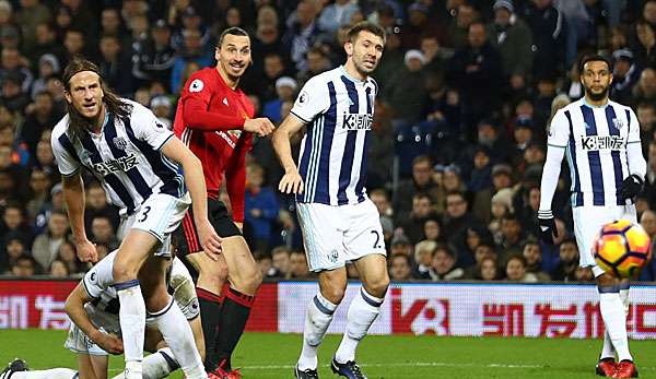Zlatan Ibrahimovic erzielte die einzigen Tore gegen West Brom