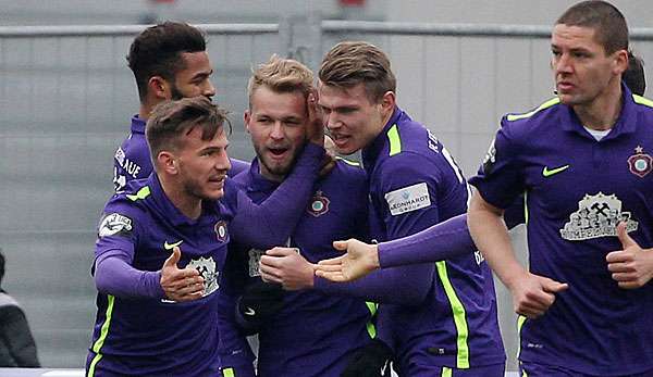 Erzgebirge Aue siegte in letzter Minute gegen Heidenheim