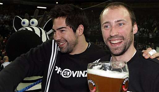 Nikola Karabatic und Vid Kavticnik werden in Zukunft nicht mehr mit dem Zebra feiern