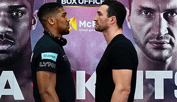 Anthony Joshua und Wladimir Klitschko treffen im April aufeinander