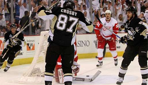 Für Pittsburghs Superstar Sidney Crosby war es das erste Tor in den Finals