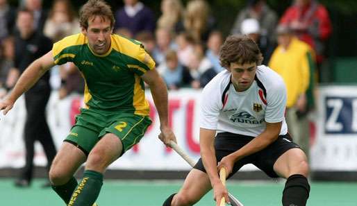 Tobias Hauke (r.) und das deutsche Team verlor gegen Australien mit 2:6