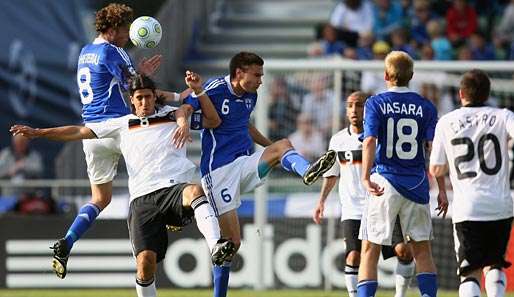 Die deutsche U 21 hatte gegen die Finnen lange Zeit große Probleme