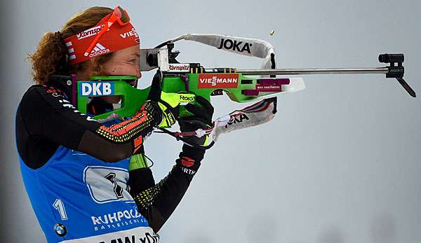 Laura Dahlmeier holte am ersten WM-Tag mit der Mixed-Staffel die Goldmedaille