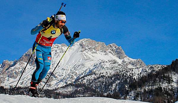 Martin Fourcade hat Gold in der Verfolgung geholt