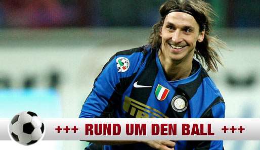 Der Schwede Zlatan Ibrahimovic geht seit 2006 für Inter Mailand auf Torejagd