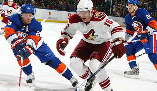 Petr Prucha (M.) gehörten in der Schlussphase der Saison zu den Topscorern der Phoenix Coyotes