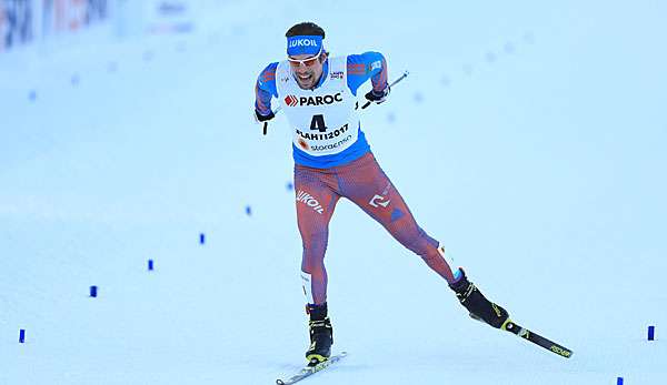 Sergej Ustjugow holte sich den Titel im Skiathlon