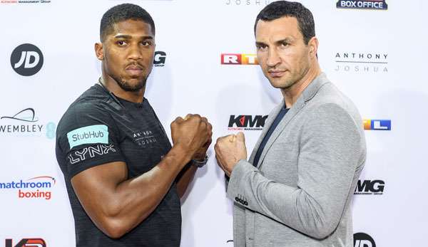 Wladmir Klitschko und Anthony Joshua boxen am 29. April gegeneinander