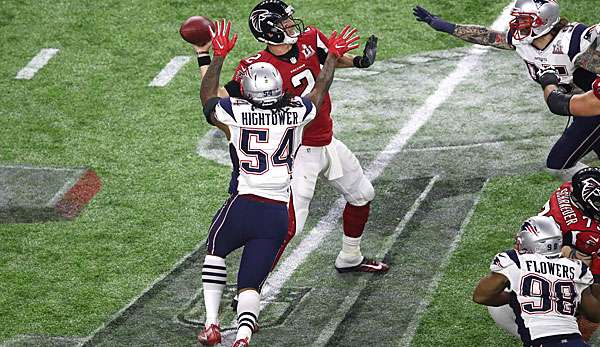 Dont'a Hightower gelang im Super Bowl ein kritischer Sack gegen Falcons-Quarterback Matt Ryan spät im Spiel