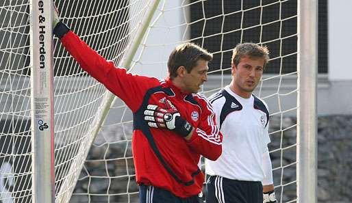 Duell um die Nummer eins bei Bayern München: Jörg Butt (l.) und Michael Rensing