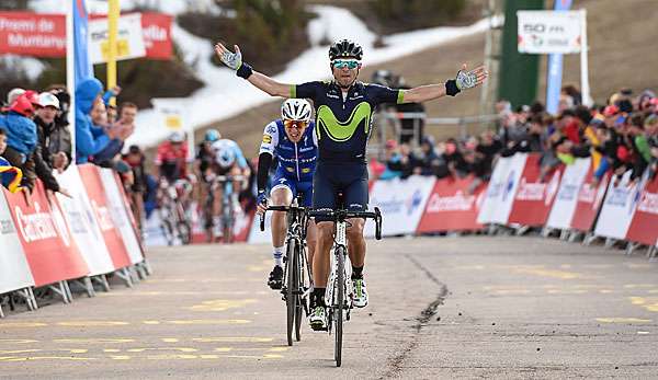 Alejandro Valverde gewann vor dem Vorjahressieger Daniel Martin