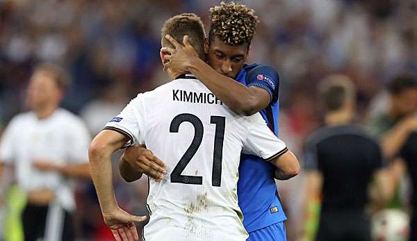 Joshua Kimmich und Kingsley Coman trafen bei der EM aufeinander