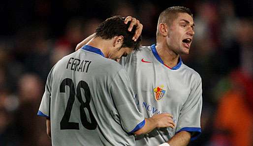 Beg Ferati (l.) und Francois Marque vom FC Basel müssen ohne Zuschauer auskommen