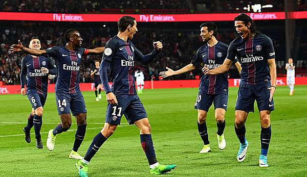 Angel Di Maria und Edinson Cavani trafen in der zweiten Hälfte für PSG 