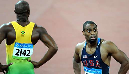 Tyson Gay (r.) holte bei den Weltmeisterschaften 2007 Gold über 100m