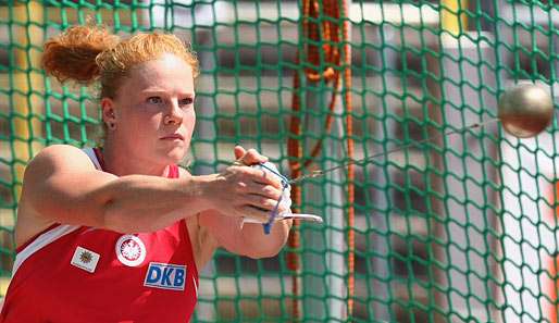 Betty Heidler wurde 2005 U-23-Vizeeuropameisterin im Hammerwurf