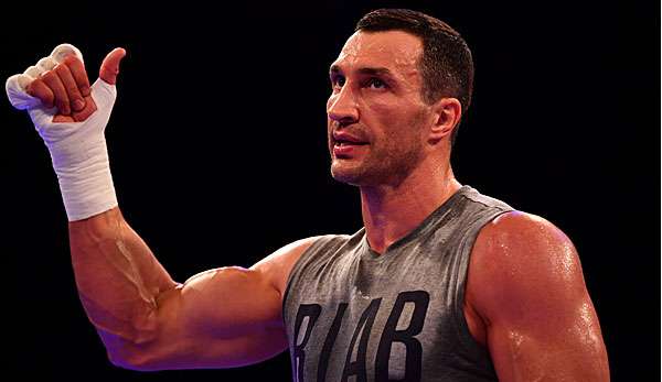 Wladimir Klitschko trainiert für seinen WM-Kampf gegen Anthony Joshua