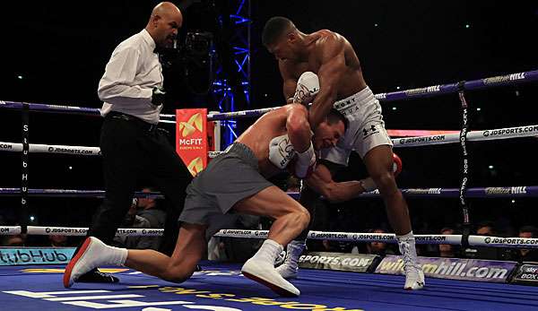Wladimir Klitschko (l.) musste sich Anthony Joshua geschlagen geben