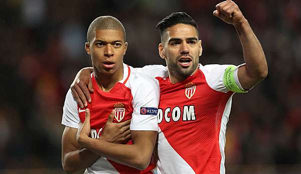 Kylian Mbappe ist sehr glücklich mit Sturmpartner Falcao