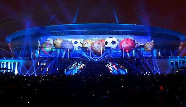 Im Krestowski-Stadion in Sankt Petersburg findet am 2. Juli das Endspiel des Confed Cup 2017 statt 