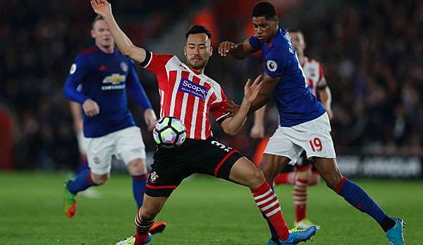 Manchester United spielte gegen den FC Southampton lediglich unentschieden