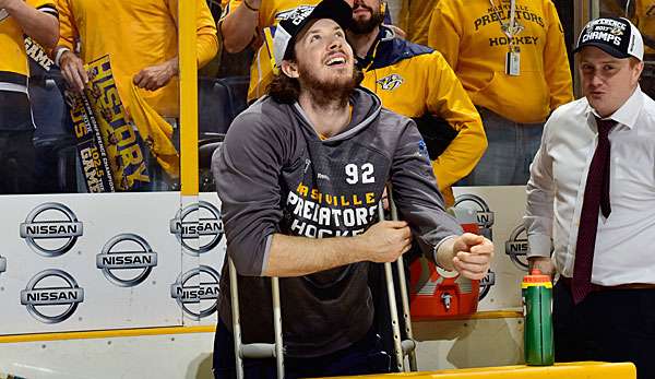 Ryan Johansen verletzte sich schwer gegen die Anaheim Ducks