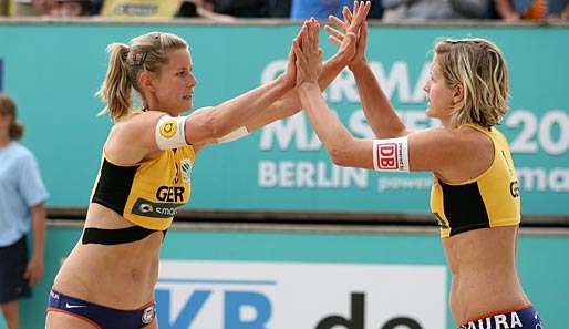 Sara Goller und Laura Ludwig stehen beim Grand-Slam-Turnier in Marseille im Viertelfinale