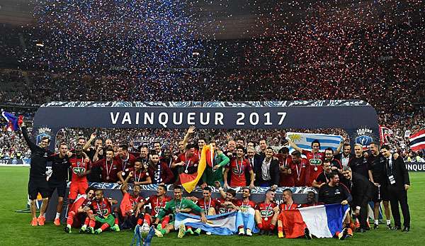 Paris St. Germain hat die Coupe de France 2017 gewonnen