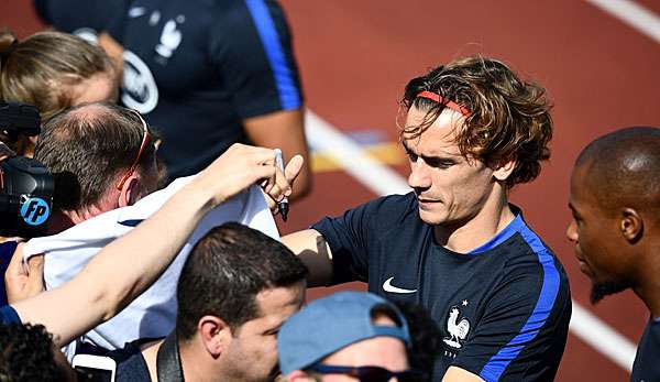 Zurzeit trainiert Antoine Griezmann mit der französischen Nationalmannschaft