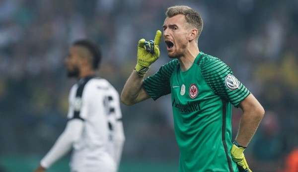 Lukas Hradecky von Eintracht Frankfurt steht wohl bei Bayer Leverkusen auf dem Zettel