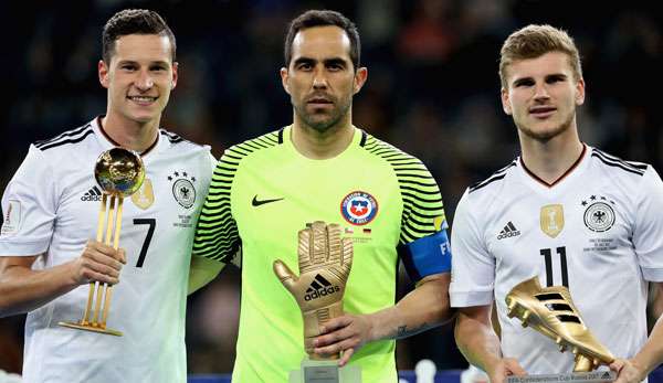 Die FIFA zeichnete Julian Draxler, Timo Werner und Claudio Bravo aus 